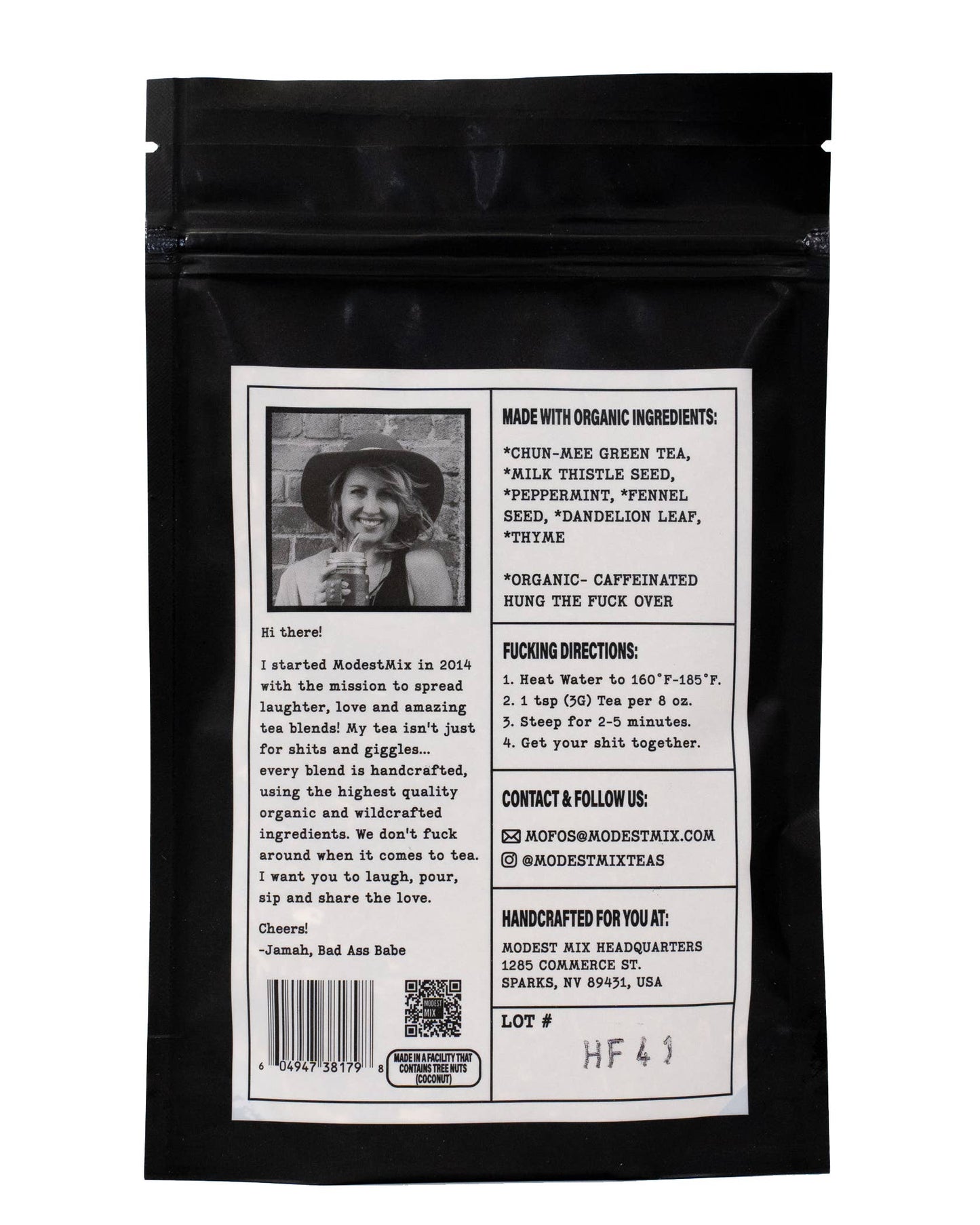 Hung the Fuck Over: refreshing green loose leaf tea blend