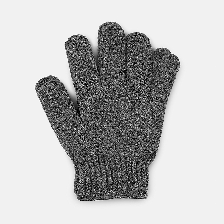 Well Groomed Xl Extra Rough Shower Gloves - Charcoal