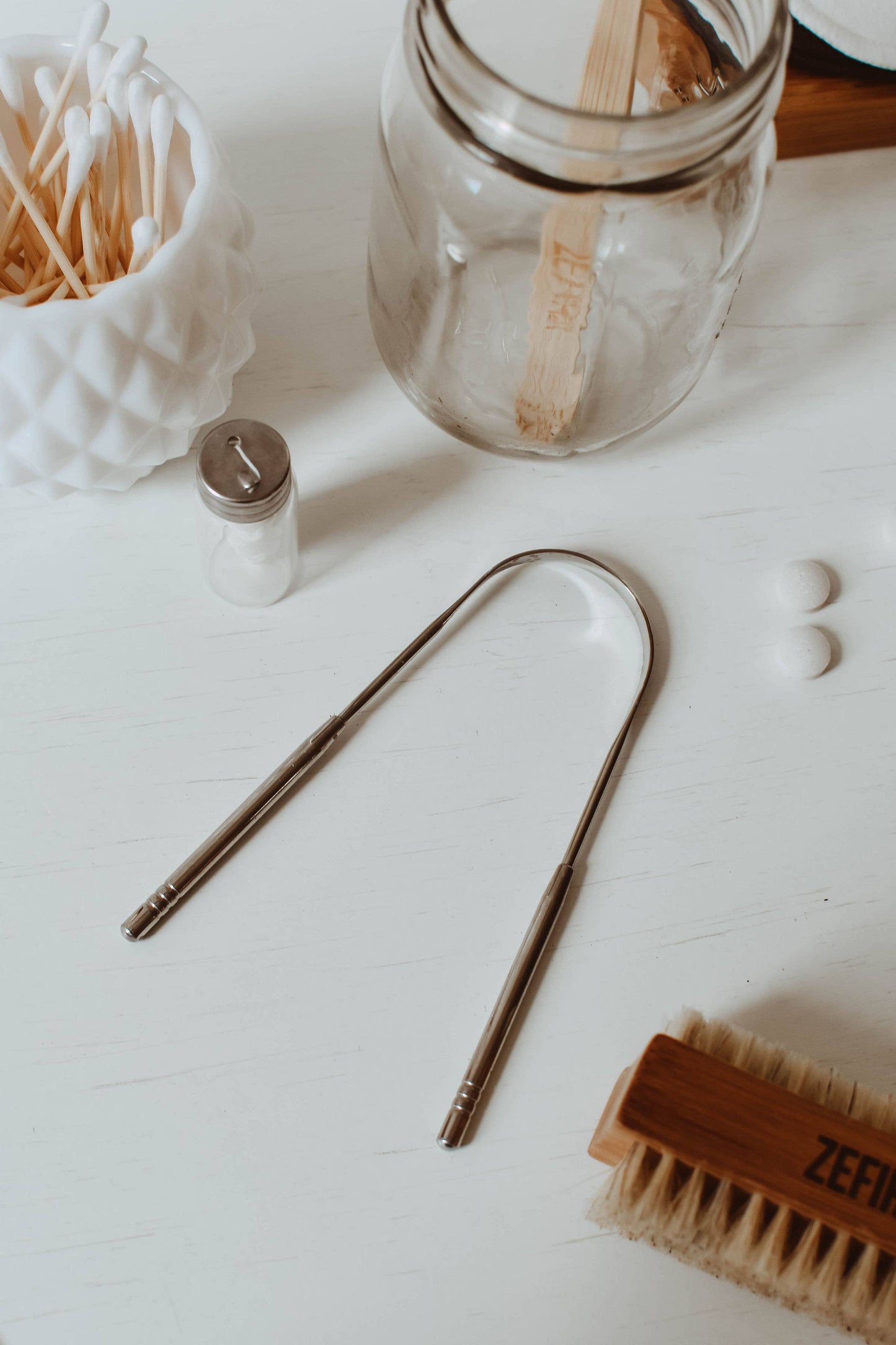 Zefiro- Tongue Scraper - Silver