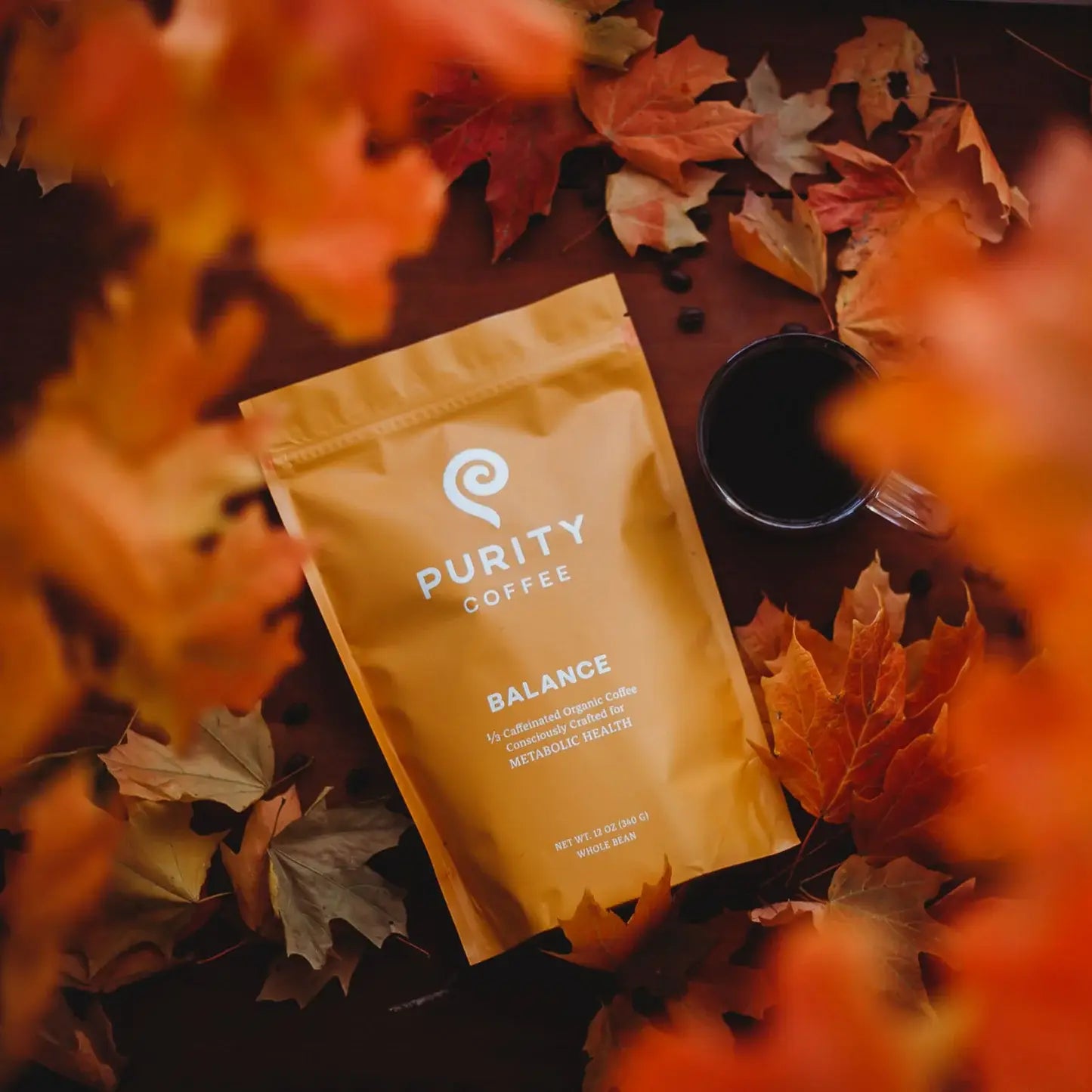 Purity- BALANCE: ⅓ Caff Whole Bean Coffee - 12oz bag