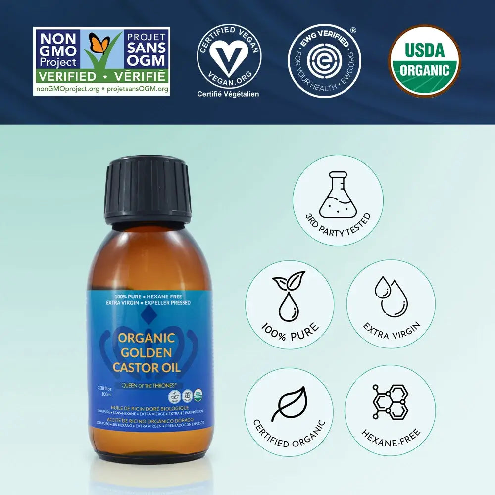 Organic Castor Oil 3.38oz