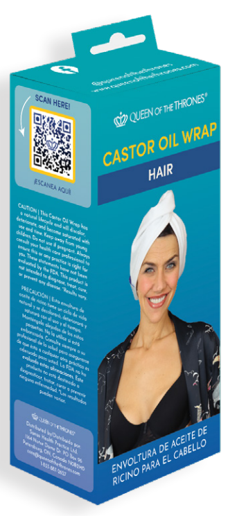 Organic Castor Oil Hair Wrap