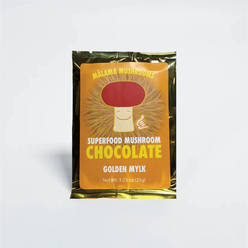 Malama Mushrooms- Superfood Mushroom Chocolate - Goldenmylk